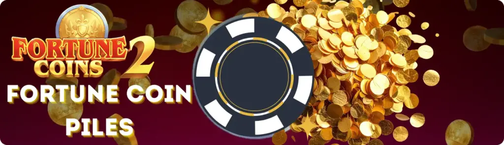 Gold coins chip stack