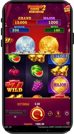 Jackpot Major e Minor con simbolo Wild