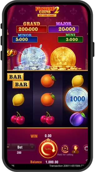 Ekran dużej wygranej Fortune Coins